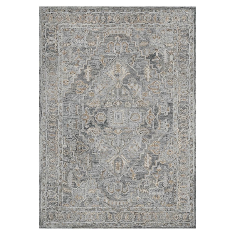 HomeRoots Oriental Transitional Rectangle Area Rug