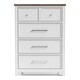 preview thumbnail 24 of 26, Furniture of America Althea Modern Farmhouse 3-Piece Wood Chest and 2 Nightstand Bedroom Set