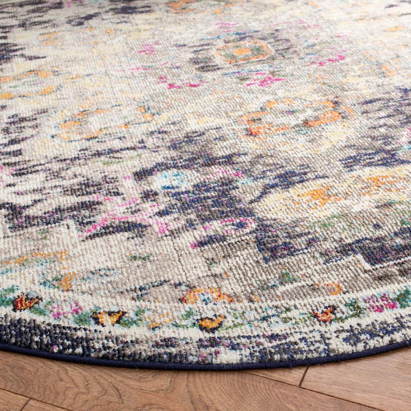 SAFAVIEH Madison Diederike Boho Medallion Distressed Rug