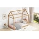 preview thumbnail 6 of 10, Twin Size Pine Wood Kids' House-Shaped Bed Frame with Durable MDF Construction