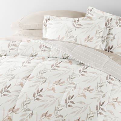 7pc Pattern Reversible Comforter Bundle