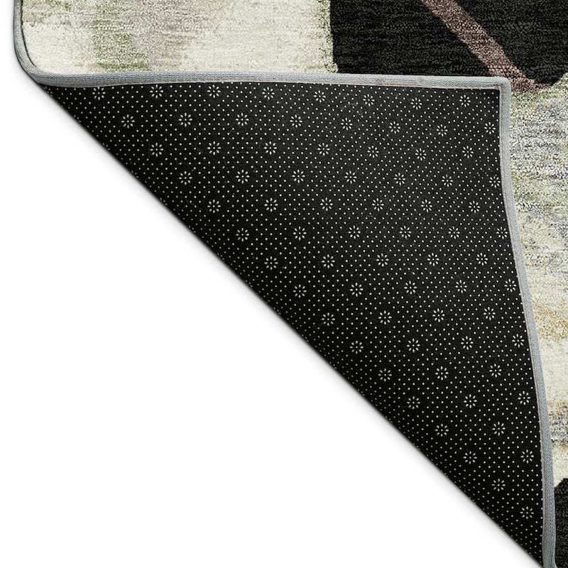 Machine Washable Indoor/ Outdoor Floral Love Chantille Rug