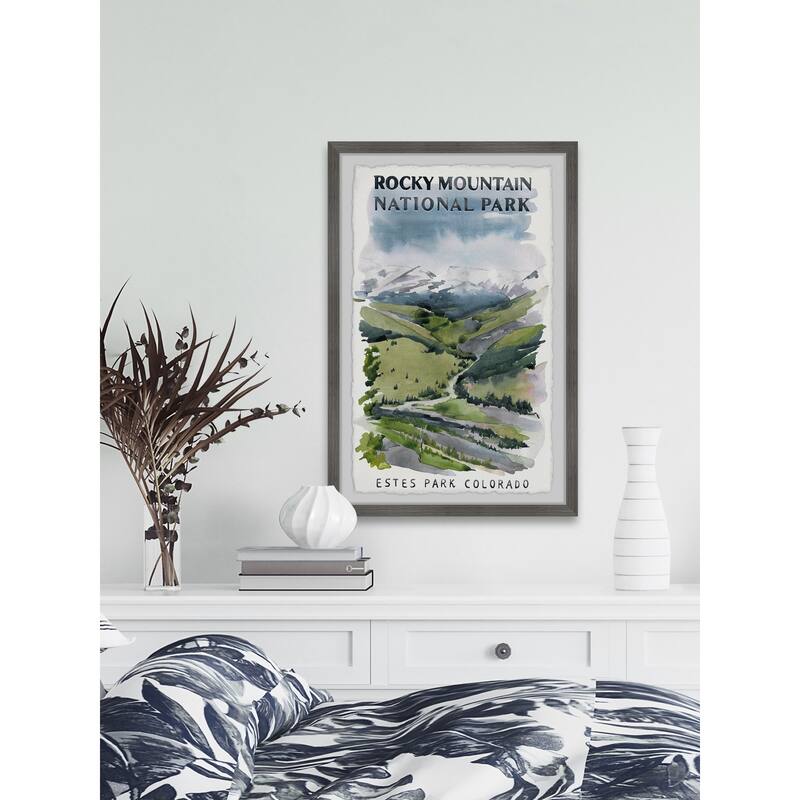 'Estes Park, Colorado' Framed Painting Print