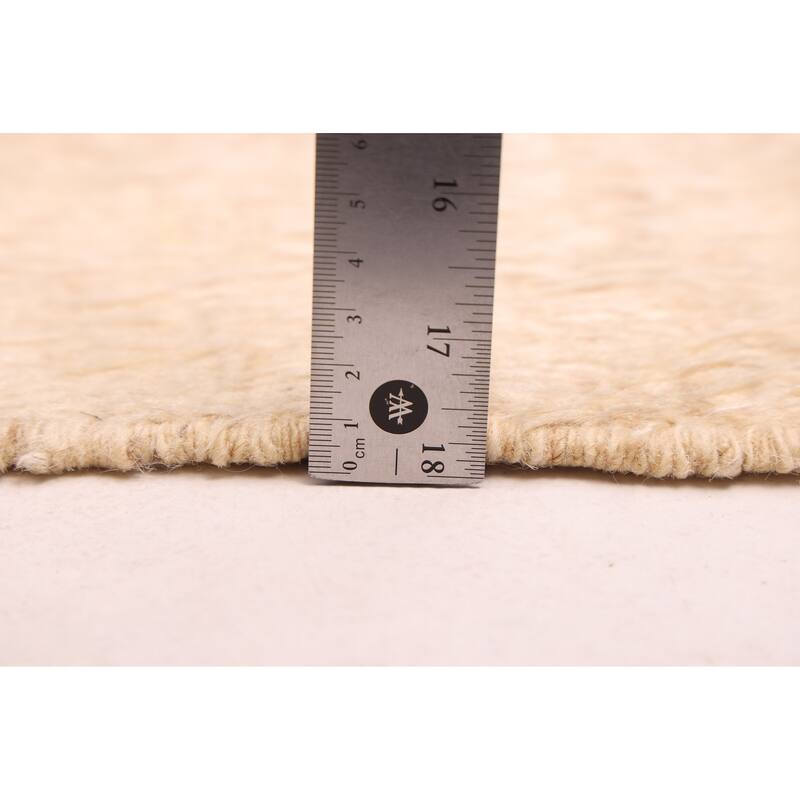 ECARPETGALLERY Hand-knotted Pak Finest Marrakesh Cream Wool Rug - 6'1 x 7'3