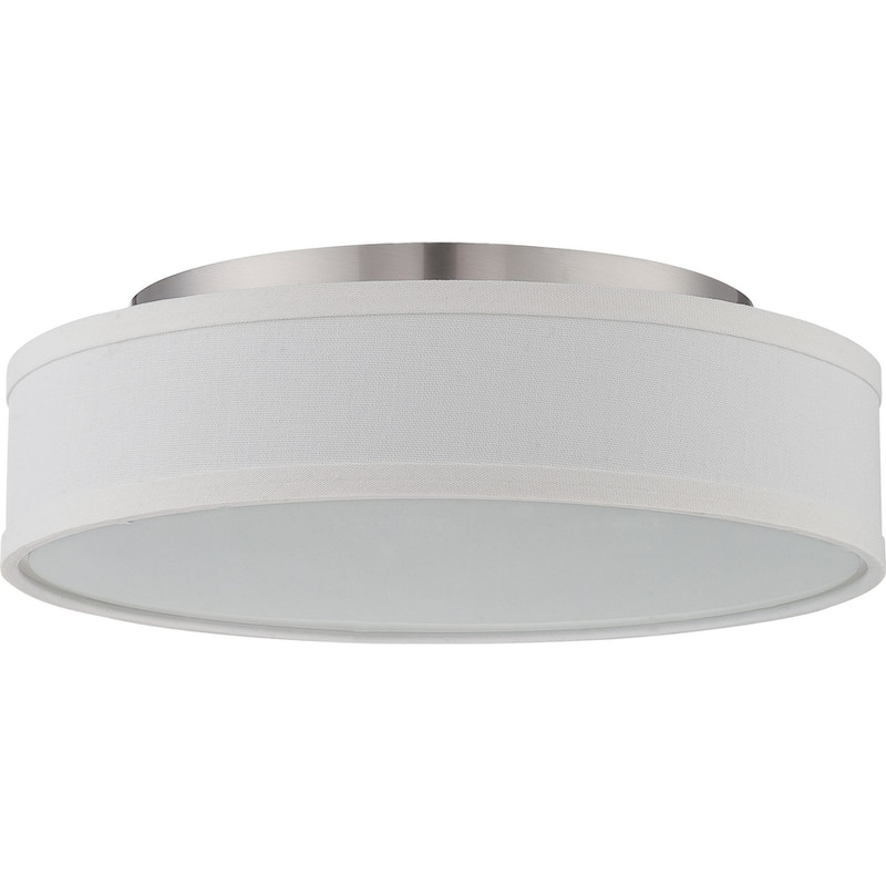 Bellevue NVCF48335 Empyrean Single Light 13" Wide Integrated LED Flush - Brushed Nickel