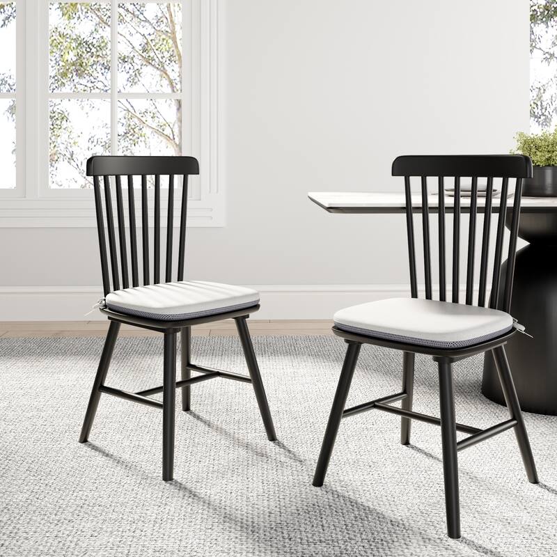 Black Grey Dining Chair Side Chair Kitchen Chair Set of 2 Office Chair Meeting Room Chair with Wood Legs