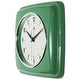 preview thumbnail 28 of 63, Infinity Instruments Retro 9.25-inch Square Wall Clock - 9.25 x 1.875 x 9.5