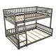 preview thumbnail 6 of 15, Full XL over Queen Bunk Bed with Ladder and Guardrails