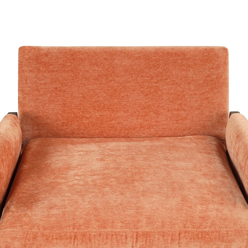 Mid-Century Velvet Accent Chair with Thick Seat Cushion for Living Room,Bedroom,Studio