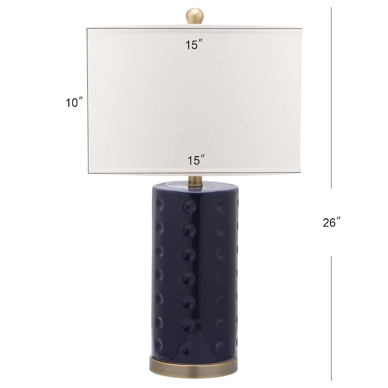 SAFAVIEH Lighting Tisha 26-inch Roxanne Table Lamp (Set of 2) - 15Wx15Dx26H