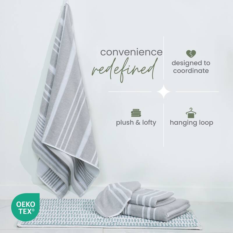 Martex Restore Batten Stripe Bath Towel