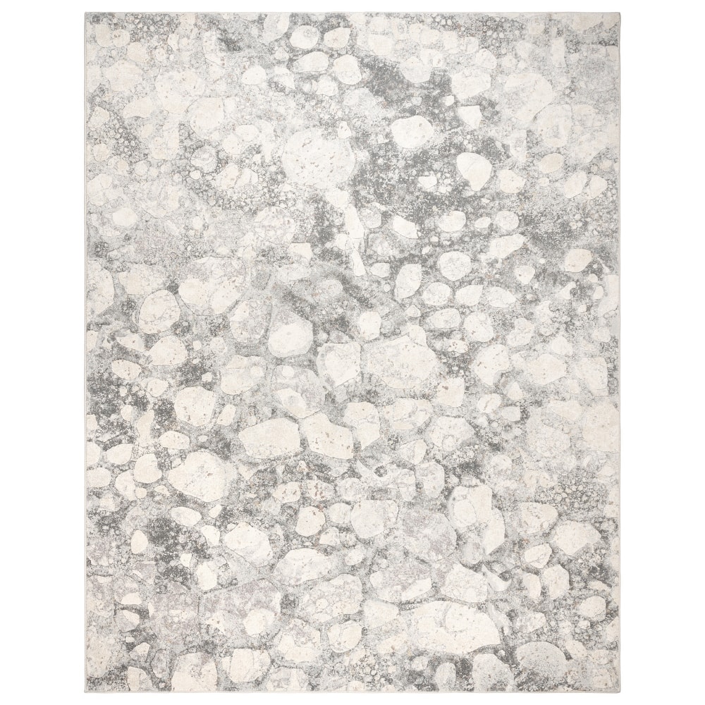 Gertmenian Blayne Polypropylene Modern Designer Geometric Floral Area Rug Collection