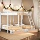 preview thumbnail 2 of 22, Multifunctional Design Full Over Twin & Twin Bunk Bed, Metal Triple Bunk Bed