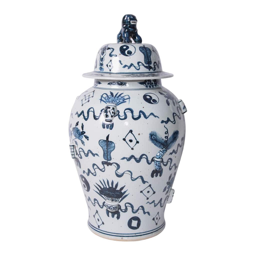 Handmade Antique Symbol Temple Decorative Jar