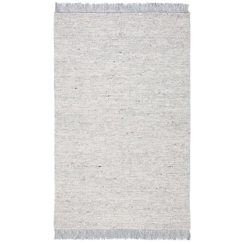 SAFAVIEH Handmade Vermont Larissa Wool Rug - 6' Square - Ivory/Grey