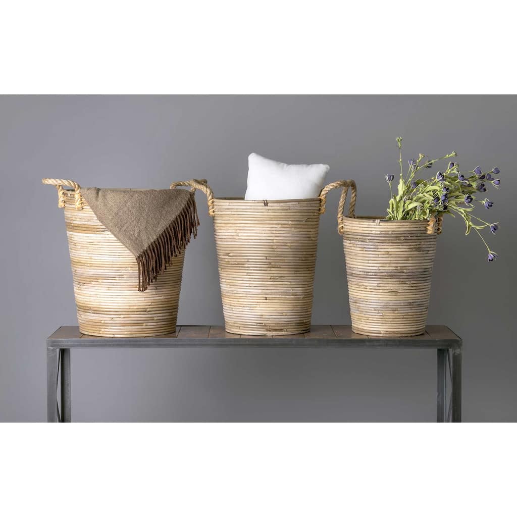 Durant Rattan Basket (Set of 3) by East at Main