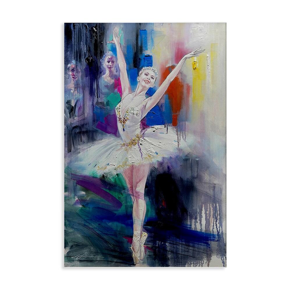 Stupell Bold Ballerina Abstraction Canvas Wall Art Design By Lucille Lee