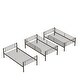 preview thumbnail 35 of 38, Industrial Style Twin Size Metal Triple Bunk Bed, Three Twin Size Beds