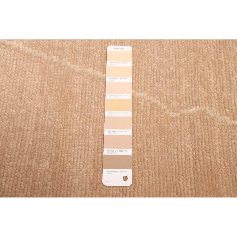 ECARPETGALLERY Hand-knotted Mystique Brown Wool Rug - 9'1 x 11'8