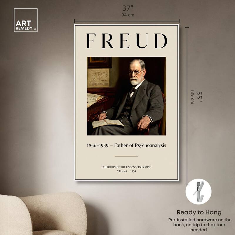 Father of Psychoanalysis Art Canvas by Art Remedy
