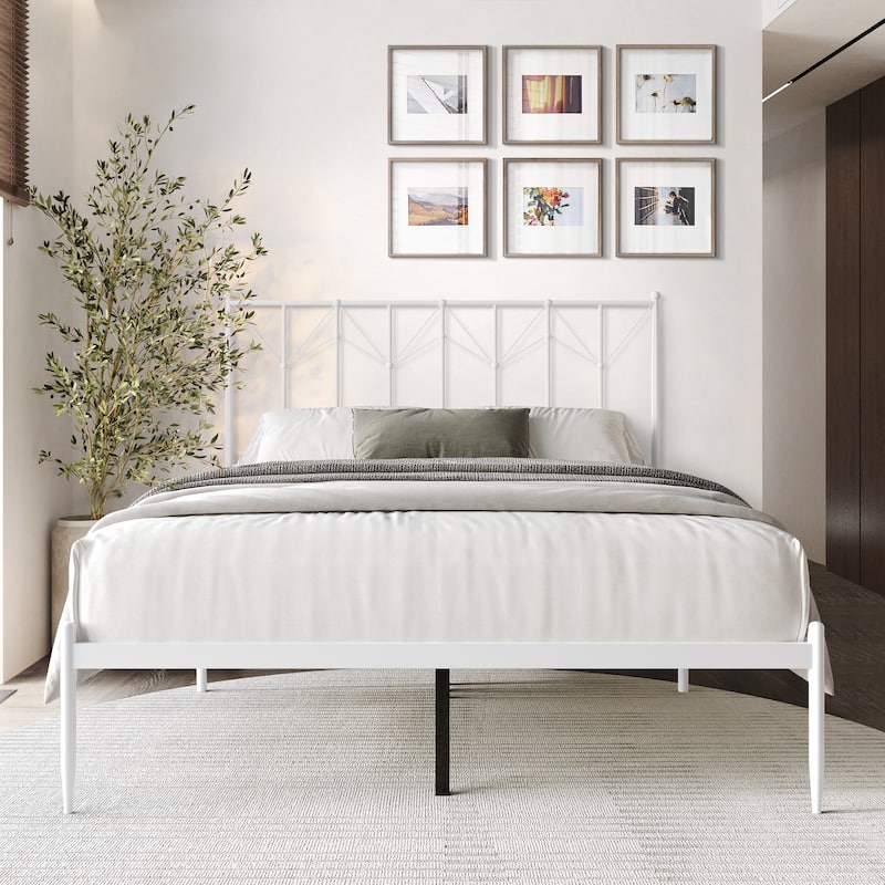 CraftPorch Elegant Metal Platform Bed
