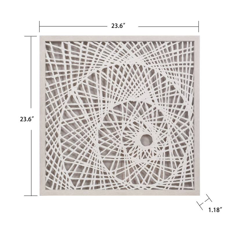 Natural - Abstract Illusion Rice Paper Shadow Box Wall Art