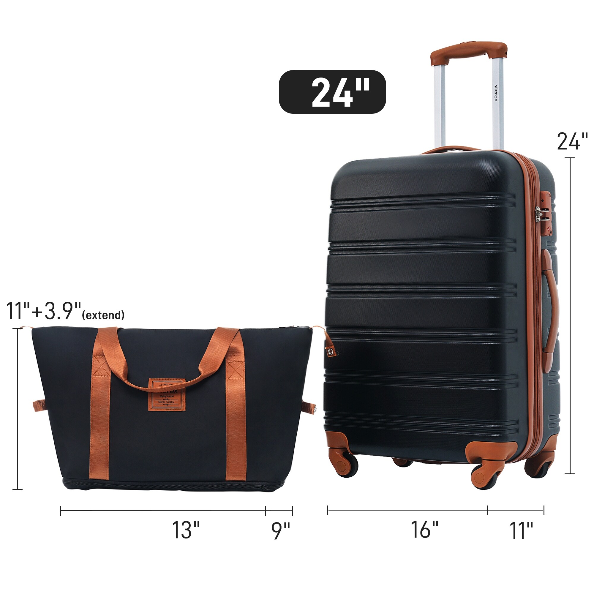 24 Inch Expandable Luggage w Travel Bag Spinner Suitcase w TSA Lock Bed Bath Beyond 39466886