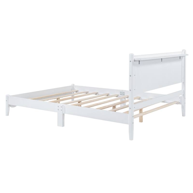 Vintage Style Platform Bed Frame