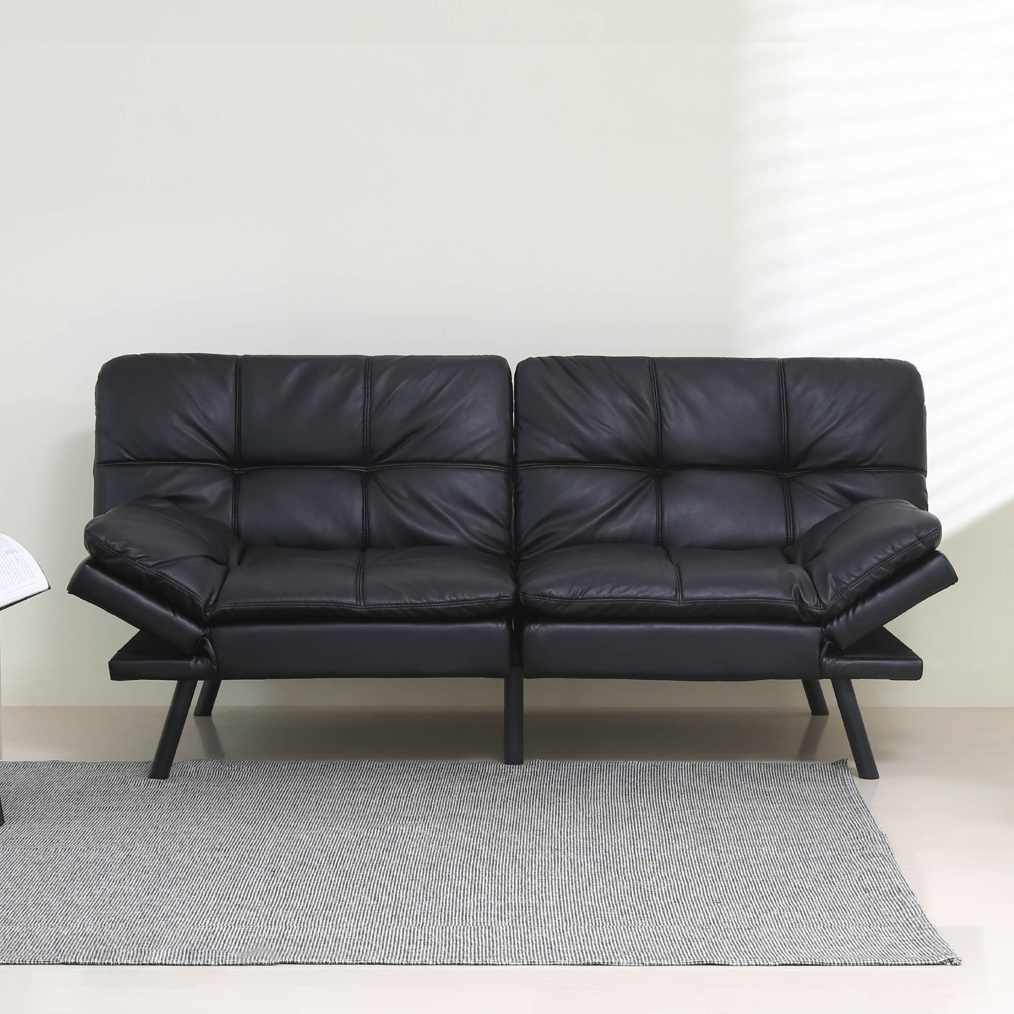 Black hotsell modern futon