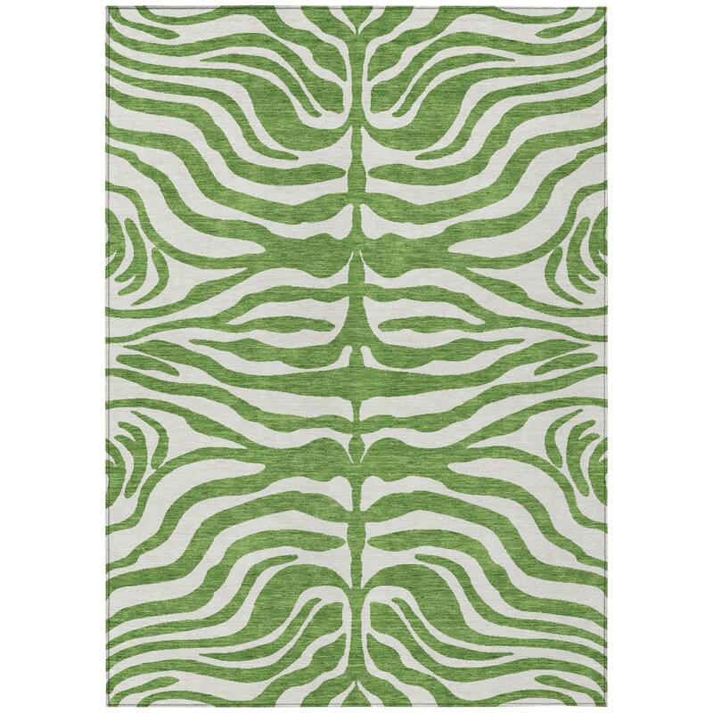 HomeRoots Animal Print Transitional Rectangle Outdoor Rug - 10' X 14'
