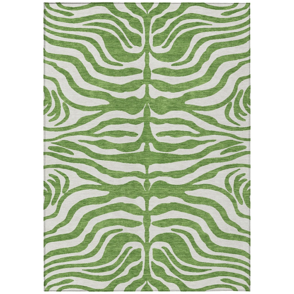 HomeRoots Animal Print Transitional Rectangle Outdoor Rug