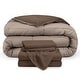 preview thumbnail 54 of 54, Bare Home Down Alternative Reversible Bed-in-a-Bag Cocoa/Taupe, Sheets: Cocoa - King