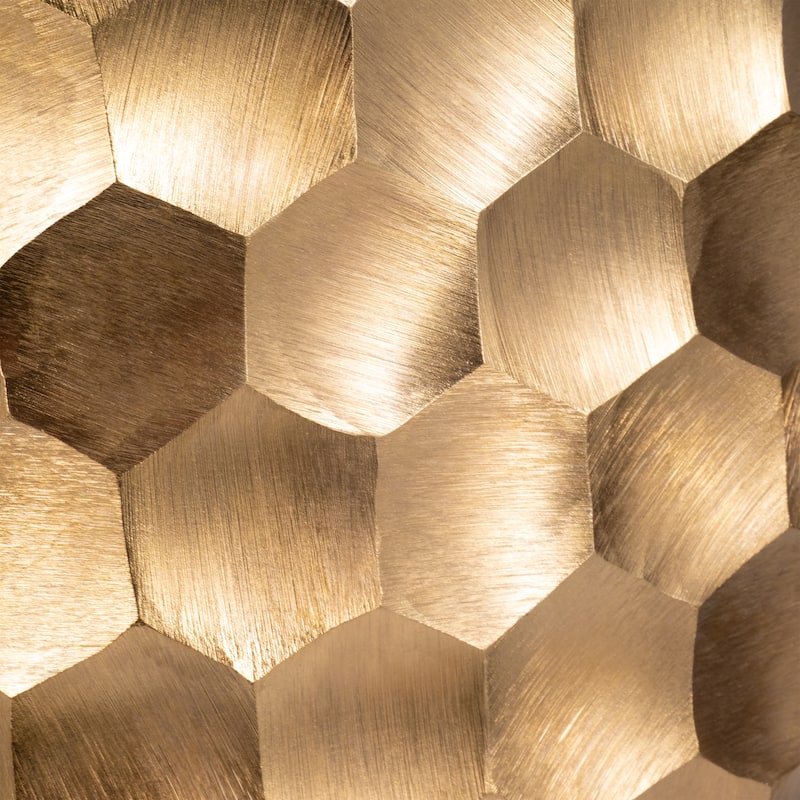 Sagebrook Home Metal, Honeycomb Vase