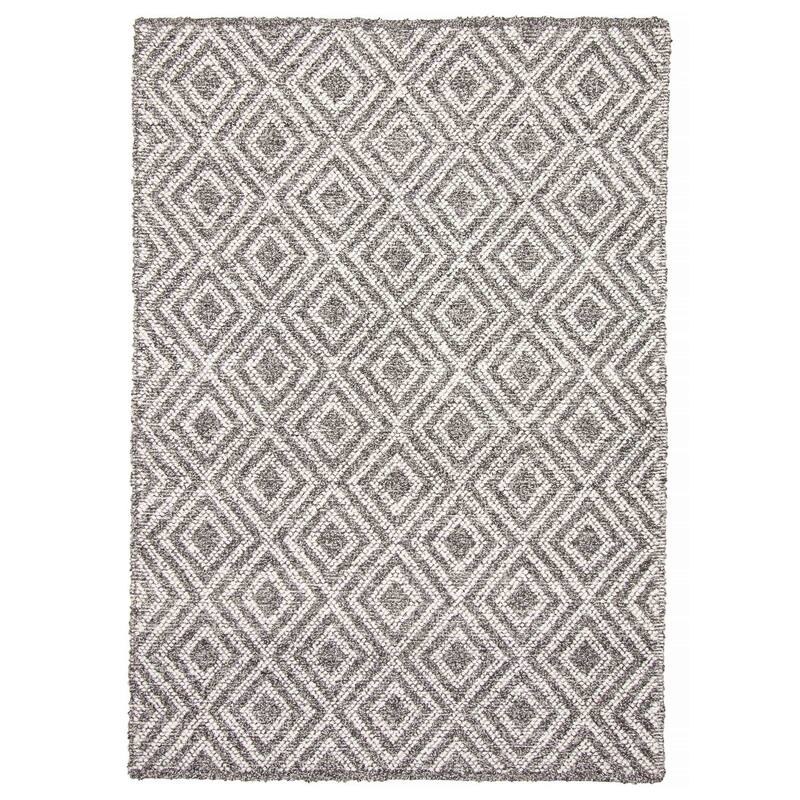 ECARPETGALLERY Braid weave Sienna Black Wool Rug - 5'2 x 7'5 - Black - 5'2 x 7'5