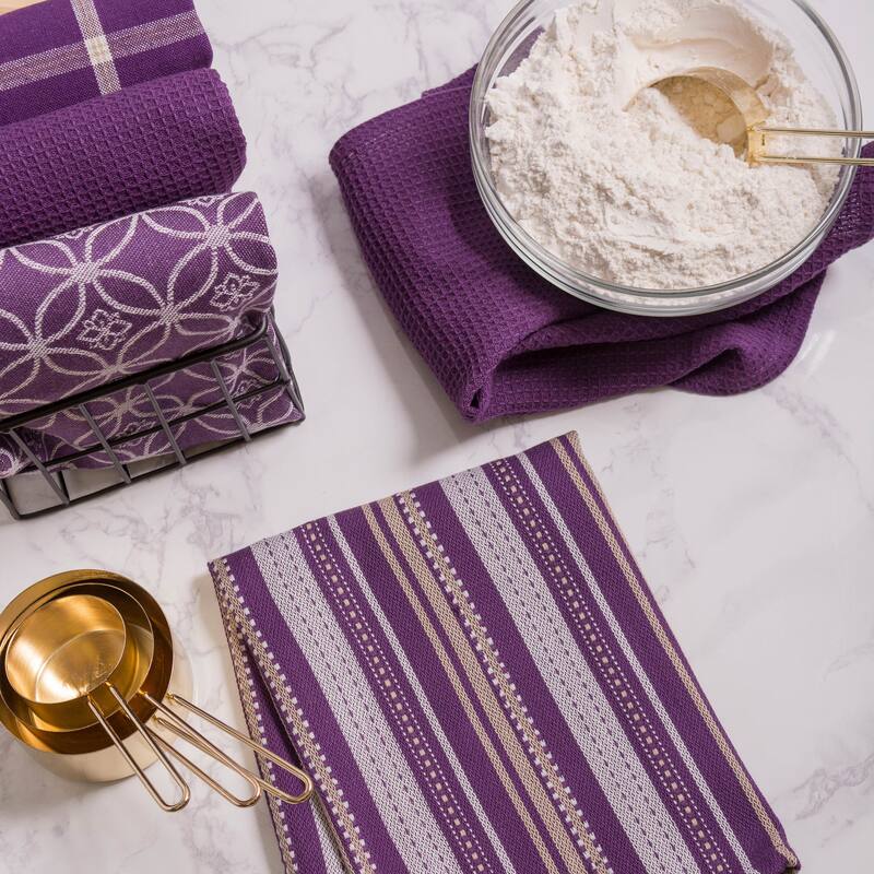 DII Assorted Kitchen Dishtowel & Dishcloths (Set of 5)