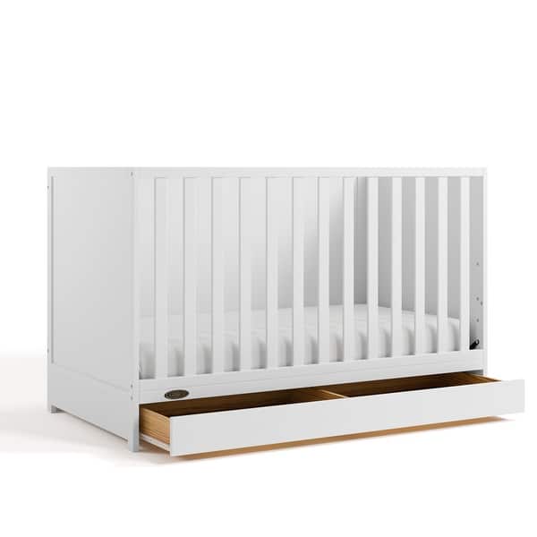 slide 2 of 39, Graco Theo 3-in-1 Convertible Crib with Drawer White