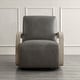 preview thumbnail 25 of 47, Eli Swivel Accent Chair with U-Shaped Wood Arm