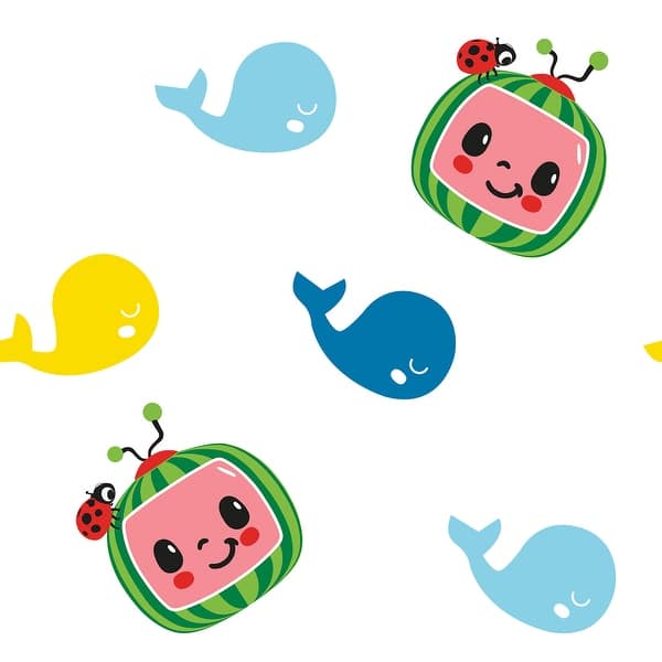 slide 2 of 6, CoComelon Peel and Stick Wallpaper