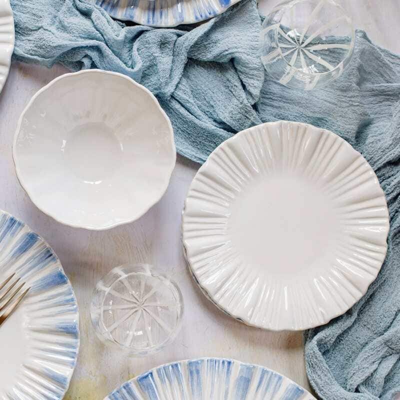 viva by VIETRI Bari White Salad Plate
