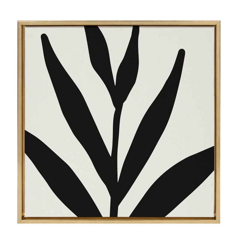 Kate and Laurel Sylvie Neutral Canvas by The Creative Bunch Studio - 22x22 - Plastic - Gold