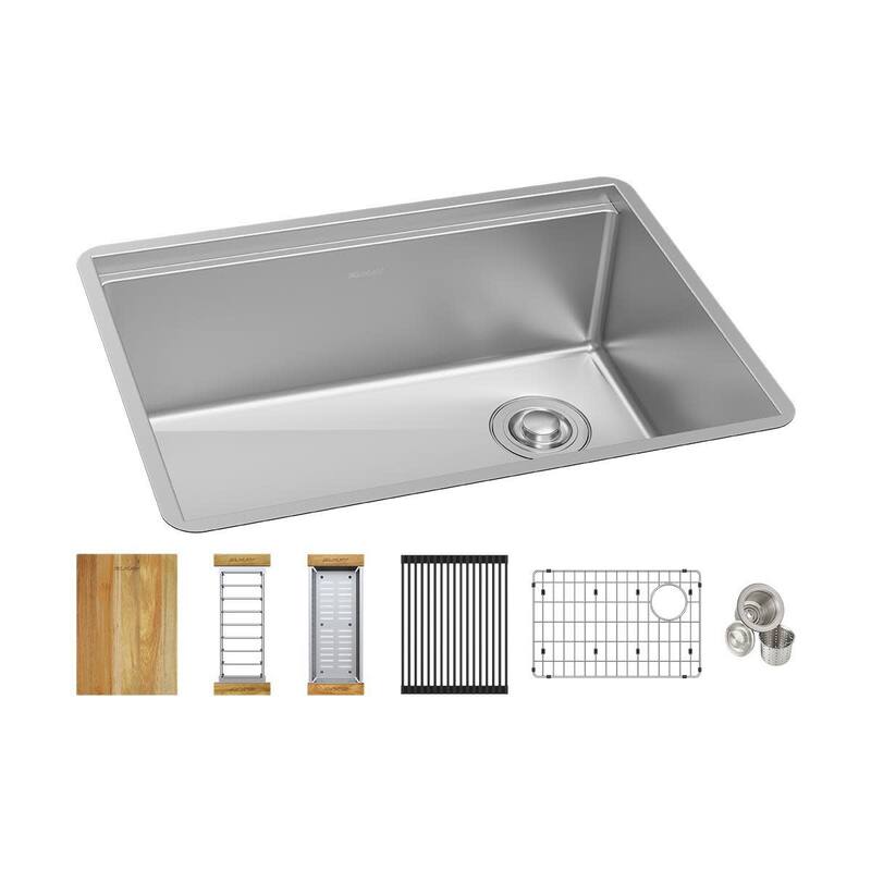 Elkay Crosstown 25-1/2" Undermount Single Basin Stainless Steel
