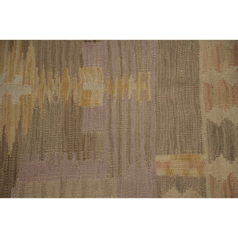Hand Woven Oriental 100% Wool Carpet Southwestern Tribal Brown Kilim Area Rug - 5' 8'' X 4' 0''