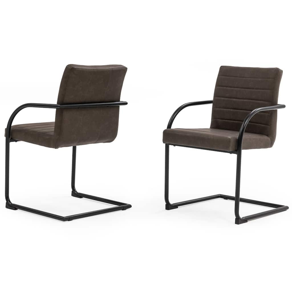 Modrest Ivey Modern Brown Dining Chair (Set of 2)
