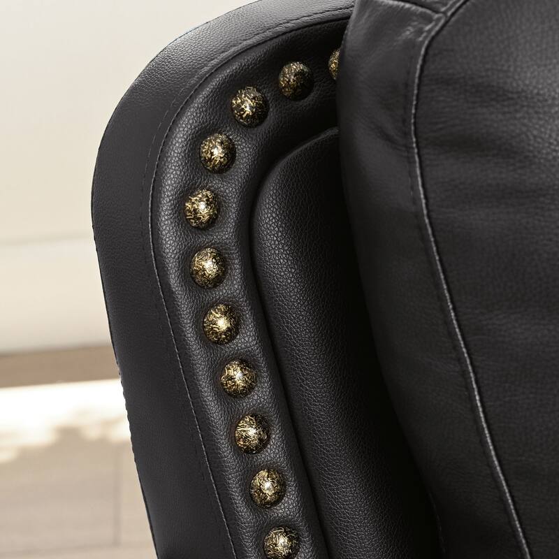 Austin Leather Living Room, Dark Gray