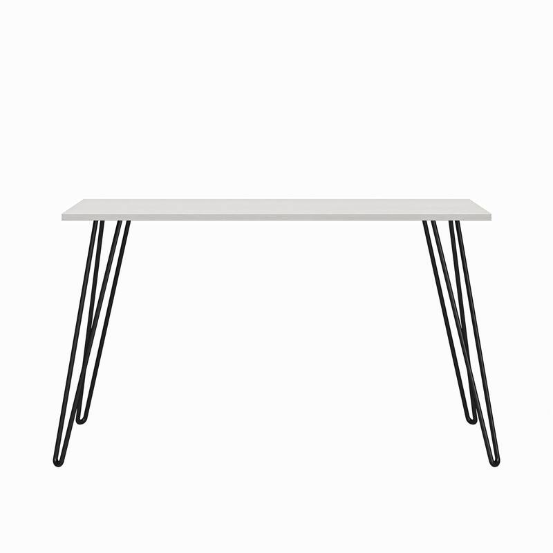 Anmytek Hairpin Leg Desk Modern Minimalist Computer Table Black Metal Home Office Workstation