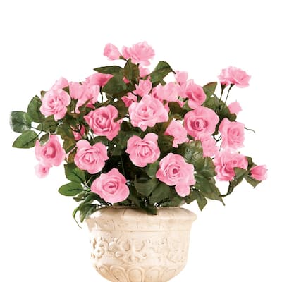Floral Rose Bushes - Set of 3