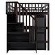 preview thumbnail 109 of 110, Twin/Full Size Loft Bed with Storage Staircase, Wardrobe and Desk, Solid Wood Loft Bedframe with 2 Storage Drawers and Shelves