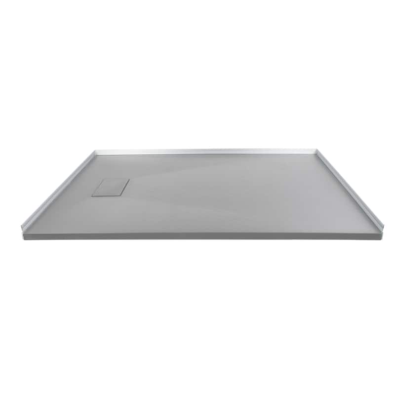 Transolid TRS_FZS6336 Trimslate 63" x 35-1/2" Rectangular Shower Base - Grey