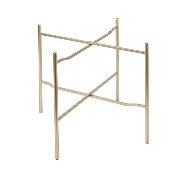 24 02 Gold Colored Folding Short Height Butler Round Large 24 02 Gold Colored Folding Short Height Butler Round Large Tray Table Legs