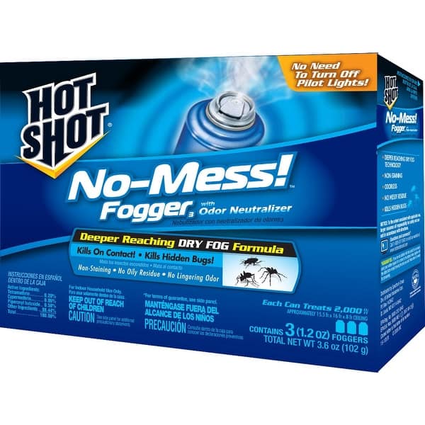 Shop Hot Shot Hg 20177 No Mess Insect Fogger 3 5 Oz Overstock 13443878